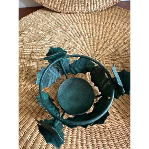 Holly Berry Christmas votive candle holder - Picture 6 of 8